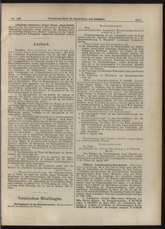 Verordnungs-Blatt für Eisenbahnen und Schiffahrt: Veröffentlichungen in Tarif- und Transport-Angelegenheiten 19070903 Seite: 5