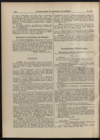 Verordnungs-Blatt für Eisenbahnen und Schiffahrt: Veröffentlichungen in Tarif- und Transport-Angelegenheiten 19070910 Seite: 4