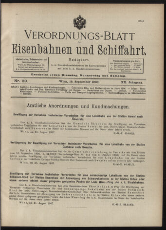 Verordnungs-Blatt für Eisenbahnen und Schiffahrt: Veröffentlichungen in Tarif- und Transport-Angelegenheiten