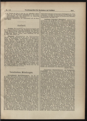 Verordnungs-Blatt für Eisenbahnen und Schiffahrt: Veröffentlichungen in Tarif- und Transport-Angelegenheiten 19070926 Seite: 5