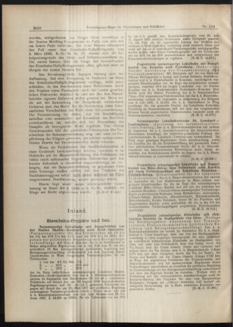 Verordnungs-Blatt für Eisenbahnen und Schiffahrt: Veröffentlichungen in Tarif- und Transport-Angelegenheiten 19070928 Seite: 2