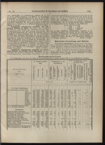 Verordnungs-Blatt für Eisenbahnen und Schiffahrt: Veröffentlichungen in Tarif- und Transport-Angelegenheiten 19071001 Seite: 3