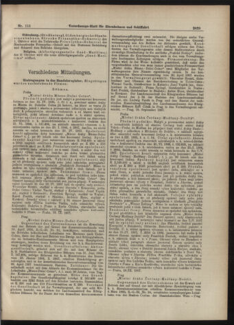 Verordnungs-Blatt für Eisenbahnen und Schiffahrt: Veröffentlichungen in Tarif- und Transport-Angelegenheiten 19071001 Seite: 5