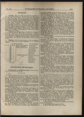 Verordnungs-Blatt für Eisenbahnen und Schiffahrt: Veröffentlichungen in Tarif- und Transport-Angelegenheiten 19071003 Seite: 3