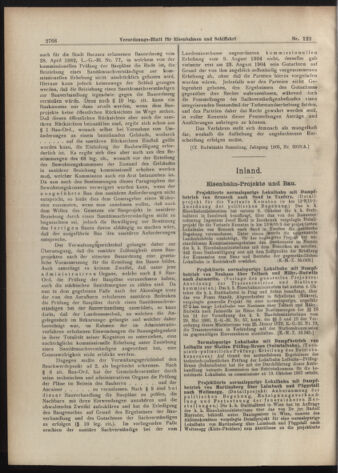 Verordnungs-Blatt für Eisenbahnen und Schiffahrt: Veröffentlichungen in Tarif- und Transport-Angelegenheiten 19071017 Seite: 2