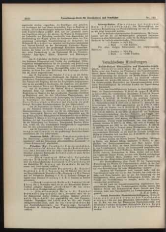 Verordnungs-Blatt für Eisenbahnen und Schiffahrt: Veröffentlichungen in Tarif- und Transport-Angelegenheiten 19071024 Seite: 4