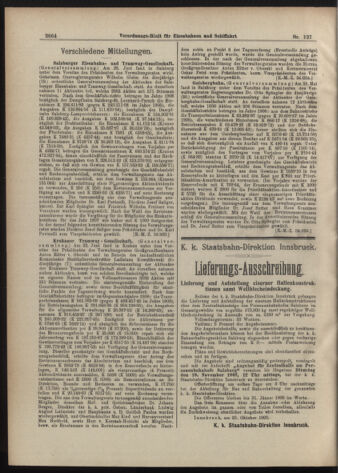 Verordnungs-Blatt für Eisenbahnen und Schiffahrt: Veröffentlichungen in Tarif- und Transport-Angelegenheiten 19071029 Seite: 4