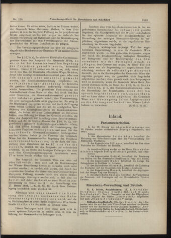 Verordnungs-Blatt für Eisenbahnen und Schiffahrt: Veröffentlichungen in Tarif- und Transport-Angelegenheiten 19071031 Seite: 3