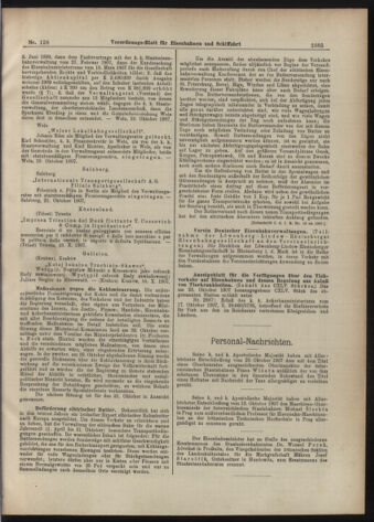 Verordnungs-Blatt für Eisenbahnen und Schiffahrt: Veröffentlichungen in Tarif- und Transport-Angelegenheiten 19071031 Seite: 5