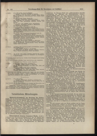 Verordnungs-Blatt für Eisenbahnen und Schiffahrt: Veröffentlichungen in Tarif- und Transport-Angelegenheiten 19071105 Seite: 13