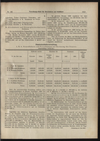 Verordnungs-Blatt für Eisenbahnen und Schiffahrt: Veröffentlichungen in Tarif- und Transport-Angelegenheiten 19071109 Seite: 5