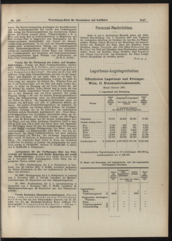 Verordnungs-Blatt für Eisenbahnen und Schiffahrt: Veröffentlichungen in Tarif- und Transport-Angelegenheiten 19071114 Seite: 7