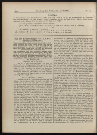 Verordnungs-Blatt für Eisenbahnen und Schiffahrt: Veröffentlichungen in Tarif- und Transport-Angelegenheiten 19071119 Seite: 2