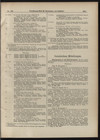 Verordnungs-Blatt für Eisenbahnen und Schiffahrt: Veröffentlichungen in Tarif- und Transport-Angelegenheiten 19071119 Seite: 7