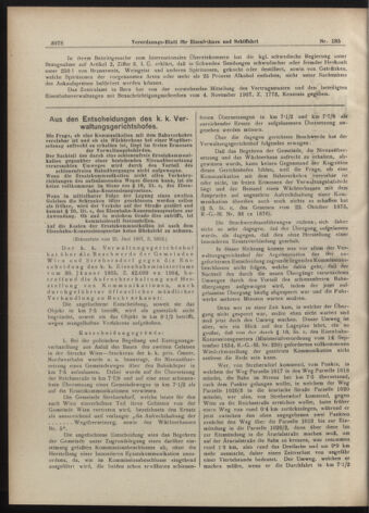 Verordnungs-Blatt für Eisenbahnen und Schiffahrt: Veröffentlichungen in Tarif- und Transport-Angelegenheiten 19071121 Seite: 2