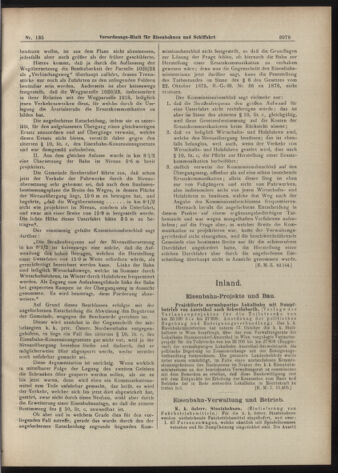 Verordnungs-Blatt für Eisenbahnen und Schiffahrt: Veröffentlichungen in Tarif- und Transport-Angelegenheiten 19071121 Seite: 3