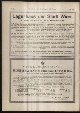 Verordnungs-Blatt für Eisenbahnen und Schiffahrt: Veröffentlichungen in Tarif- und Transport-Angelegenheiten 19071123 Seite: 8