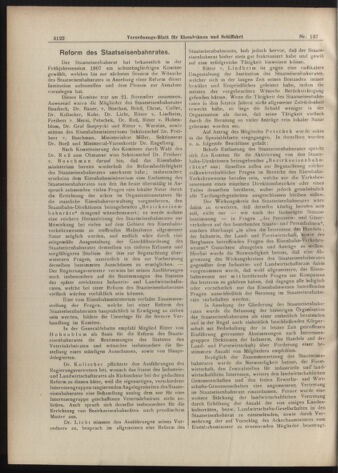 Verordnungs-Blatt für Eisenbahnen und Schiffahrt: Veröffentlichungen in Tarif- und Transport-Angelegenheiten 19071126 Seite: 2