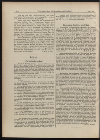 Verordnungs-Blatt für Eisenbahnen und Schiffahrt: Veröffentlichungen in Tarif- und Transport-Angelegenheiten 19071126 Seite: 4