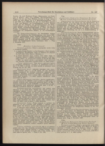 Verordnungs-Blatt für Eisenbahnen und Schiffahrt: Veröffentlichungen in Tarif- und Transport-Angelegenheiten 19071126 Seite: 6