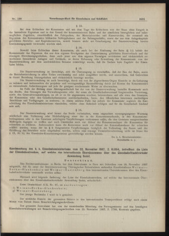 Verordnungs-Blatt für Eisenbahnen und Schiffahrt: Veröffentlichungen in Tarif- und Transport-Angelegenheiten 19071128 Seite: 5