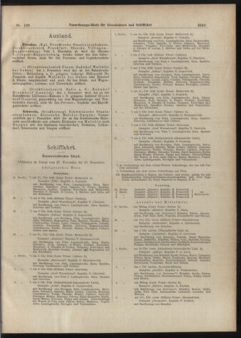 Verordnungs-Blatt für Eisenbahnen und Schiffahrt: Veröffentlichungen in Tarif- und Transport-Angelegenheiten 19071130 Seite: 9