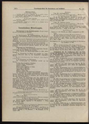 Verordnungs-Blatt für Eisenbahnen und Schiffahrt: Veröffentlichungen in Tarif- und Transport-Angelegenheiten 19071203 Seite: 4