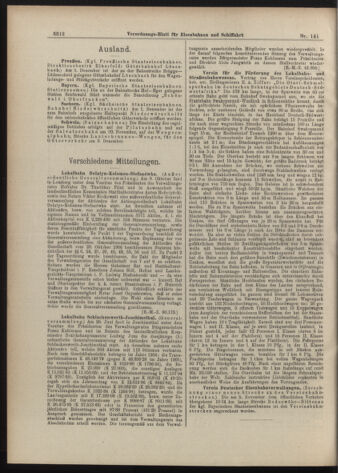 Verordnungs-Blatt für Eisenbahnen und Schiffahrt: Veröffentlichungen in Tarif- und Transport-Angelegenheiten 19071205 Seite: 4