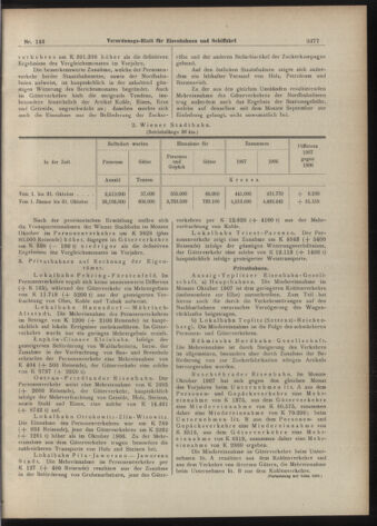 Verordnungs-Blatt für Eisenbahnen und Schiffahrt: Veröffentlichungen in Tarif- und Transport-Angelegenheiten 19071210 Seite: 13