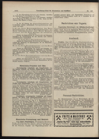 Verordnungs-Blatt für Eisenbahnen und Schiffahrt: Veröffentlichungen in Tarif- und Transport-Angelegenheiten 19071210 Seite: 26