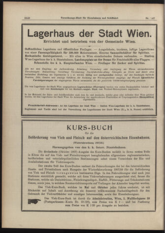 Verordnungs-Blatt für Eisenbahnen und Schiffahrt: Veröffentlichungen in Tarif- und Transport-Angelegenheiten 19071219 Seite: 8