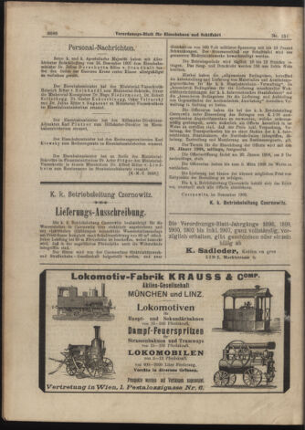 Verordnungs-Blatt für Eisenbahnen und Schiffahrt: Veröffentlichungen in Tarif- und Transport-Angelegenheiten 19071231 Seite: 8