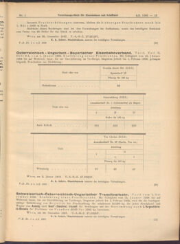 Verordnungs-Blatt für Eisenbahnen und Schiffahrt: Veröffentlichungen in Tarif- und Transport-Angelegenheiten 19080104 Seite: 13