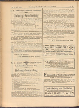 Verordnungs-Blatt für Eisenbahnen und Schiffahrt: Veröffentlichungen in Tarif- und Transport-Angelegenheiten 19080109 Seite: 14