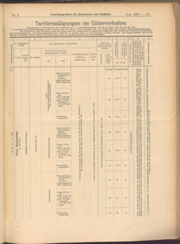 Verordnungs-Blatt für Eisenbahnen und Schiffahrt: Veröffentlichungen in Tarif- und Transport-Angelegenheiten 19080111 Seite: 9