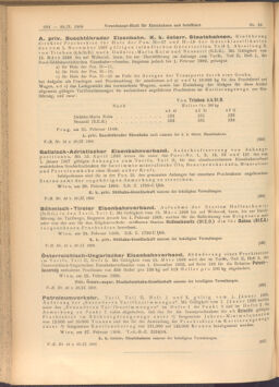 Verordnungs-Blatt für Eisenbahnen und Schiffahrt: Veröffentlichungen in Tarif- und Transport-Angelegenheiten 19080229 Seite: 2