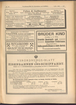 Verordnungs-Blatt für Eisenbahnen und Schiffahrt: Veröffentlichungen in Tarif- und Transport-Angelegenheiten 19080303 Seite: 15