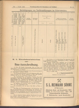 Verordnungs-Blatt für Eisenbahnen und Schiffahrt: Veröffentlichungen in Tarif- und Transport-Angelegenheiten 19080317 Seite: 16