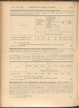 Verordnungs-Blatt für Eisenbahnen und Schiffahrt: Veröffentlichungen in Tarif- und Transport-Angelegenheiten 19080319 Seite: 6