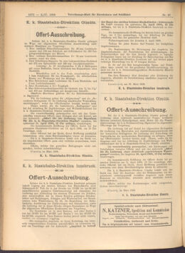 Verordnungs-Blatt für Eisenbahnen und Schiffahrt: Veröffentlichungen in Tarif- und Transport-Angelegenheiten 19080402 Seite: 10