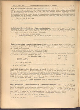 Verordnungs-Blatt für Eisenbahnen und Schiffahrt: Veröffentlichungen in Tarif- und Transport-Angelegenheiten 19080402 Seite: 2