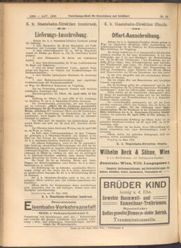 Verordnungs-Blatt für Eisenbahnen und Schiffahrt: Veröffentlichungen in Tarif- und Transport-Angelegenheiten 19080404 Seite: 10