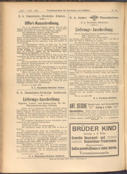 Verordnungs-Blatt für Eisenbahnen und Schiffahrt: Veröffentlichungen in Tarif- und Transport-Angelegenheiten 19080409 Seite: 8