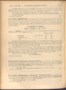 Verordnungs-Blatt für Eisenbahnen und Schiffahrt: Veröffentlichungen in Tarif- und Transport-Angelegenheiten 19080418 Seite: 2