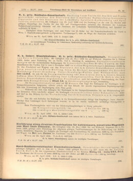 Verordnungs-Blatt für Eisenbahnen und Schiffahrt: Veröffentlichungen in Tarif- und Transport-Angelegenheiten 19080425 Seite: 2