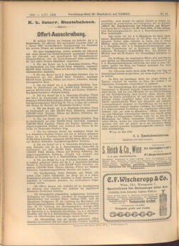 Verordnungs-Blatt für Eisenbahnen und Schiffahrt: Veröffentlichungen in Tarif- und Transport-Angelegenheiten 19080602 Seite: 12