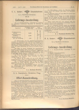 Verordnungs-Blatt für Eisenbahnen und Schiffahrt: Veröffentlichungen in Tarif- und Transport-Angelegenheiten 19080613 Seite: 6