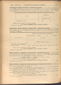 Verordnungs-Blatt für Eisenbahnen und Schiffahrt: Veröffentlichungen in Tarif- und Transport-Angelegenheiten 19080616 Seite: 8