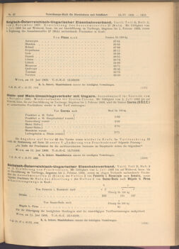 Verordnungs-Blatt für Eisenbahnen und Schiffahrt: Veröffentlichungen in Tarif- und Transport-Angelegenheiten 19080616 Seite: 9