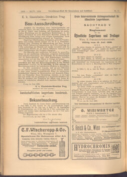 Verordnungs-Blatt für Eisenbahnen und Schiffahrt: Veröffentlichungen in Tarif- und Transport-Angelegenheiten 19080625 Seite: 10